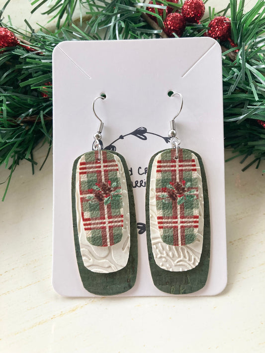 Christmas Plaid Earrings
