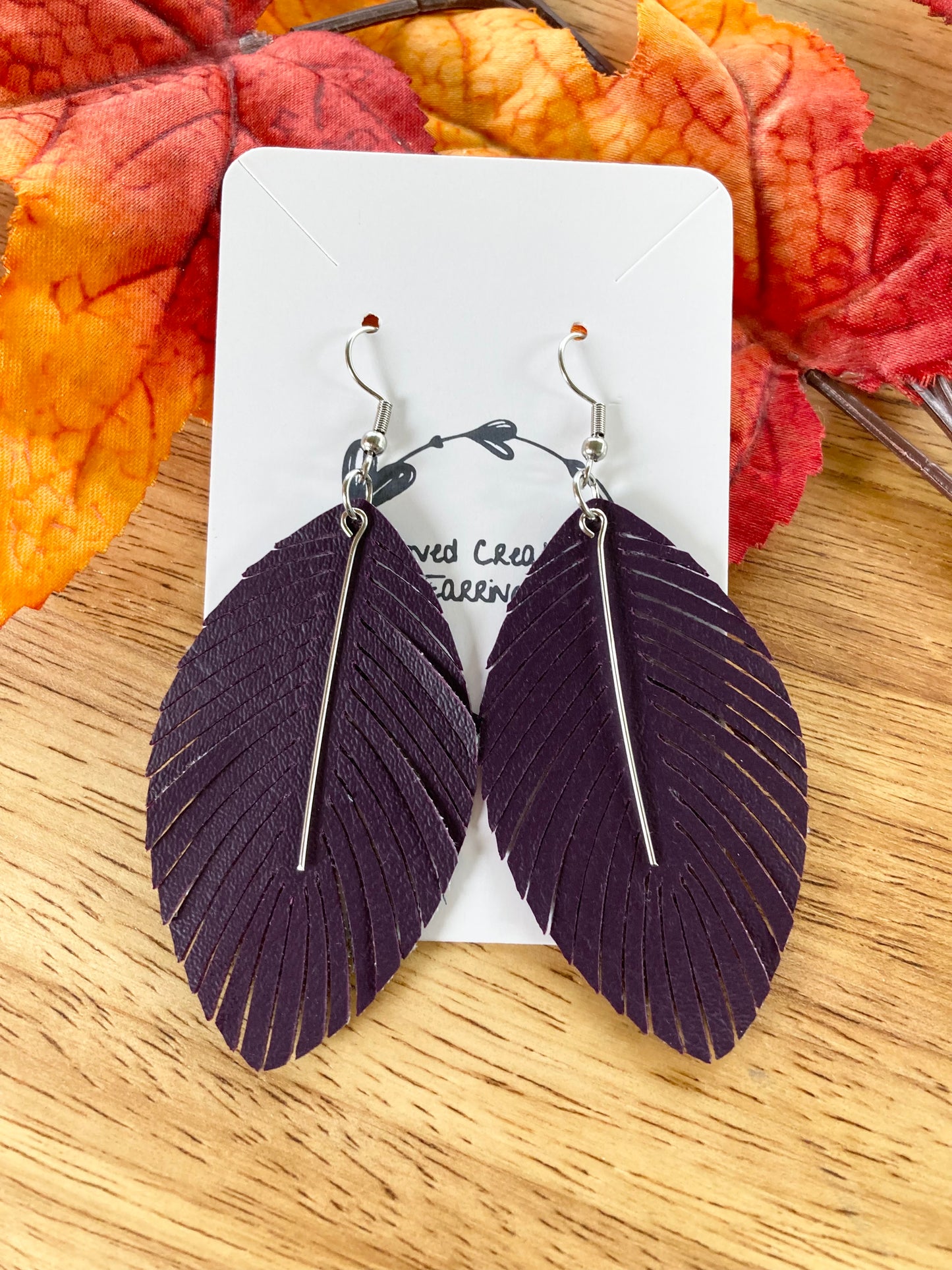 Deep Purple Fringe Earrings