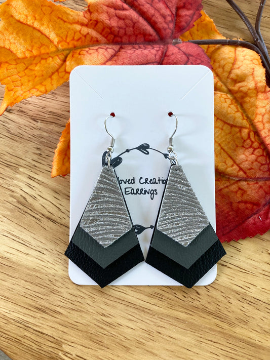 Black and Gray Earrings