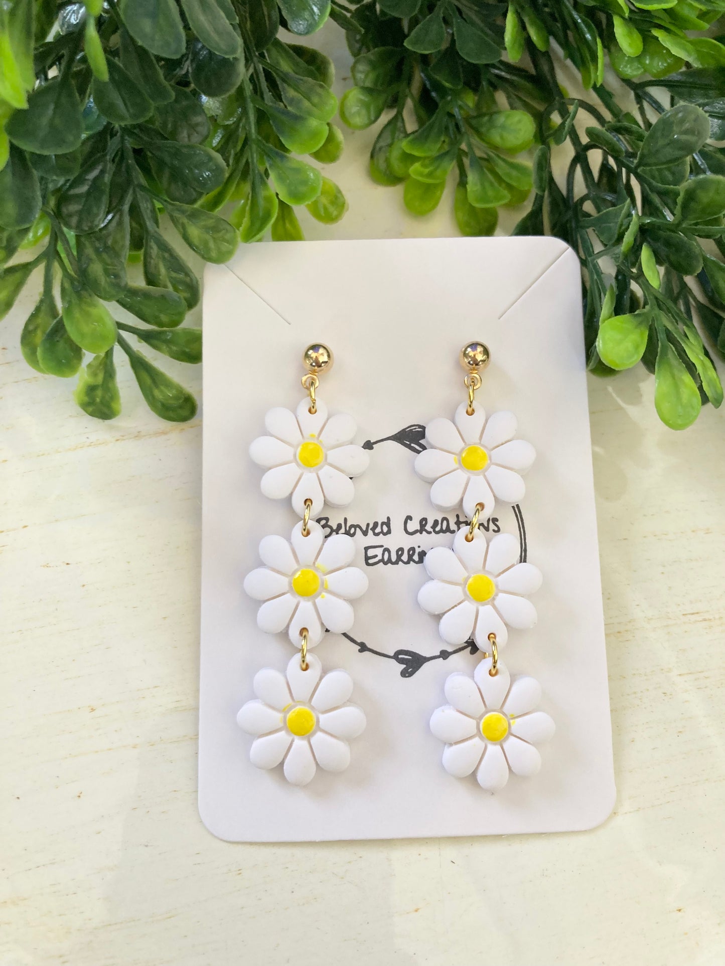 Daisy Clay Earrings