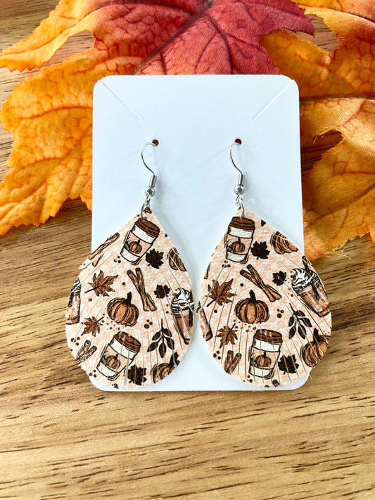 Fringe Pumpkin Spice Earrings