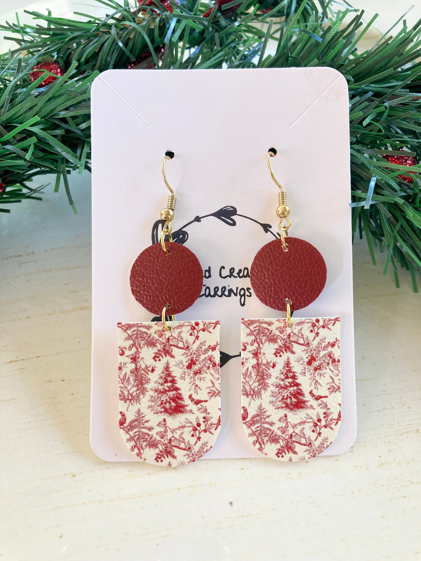 Vintage Style Christmas Earrings