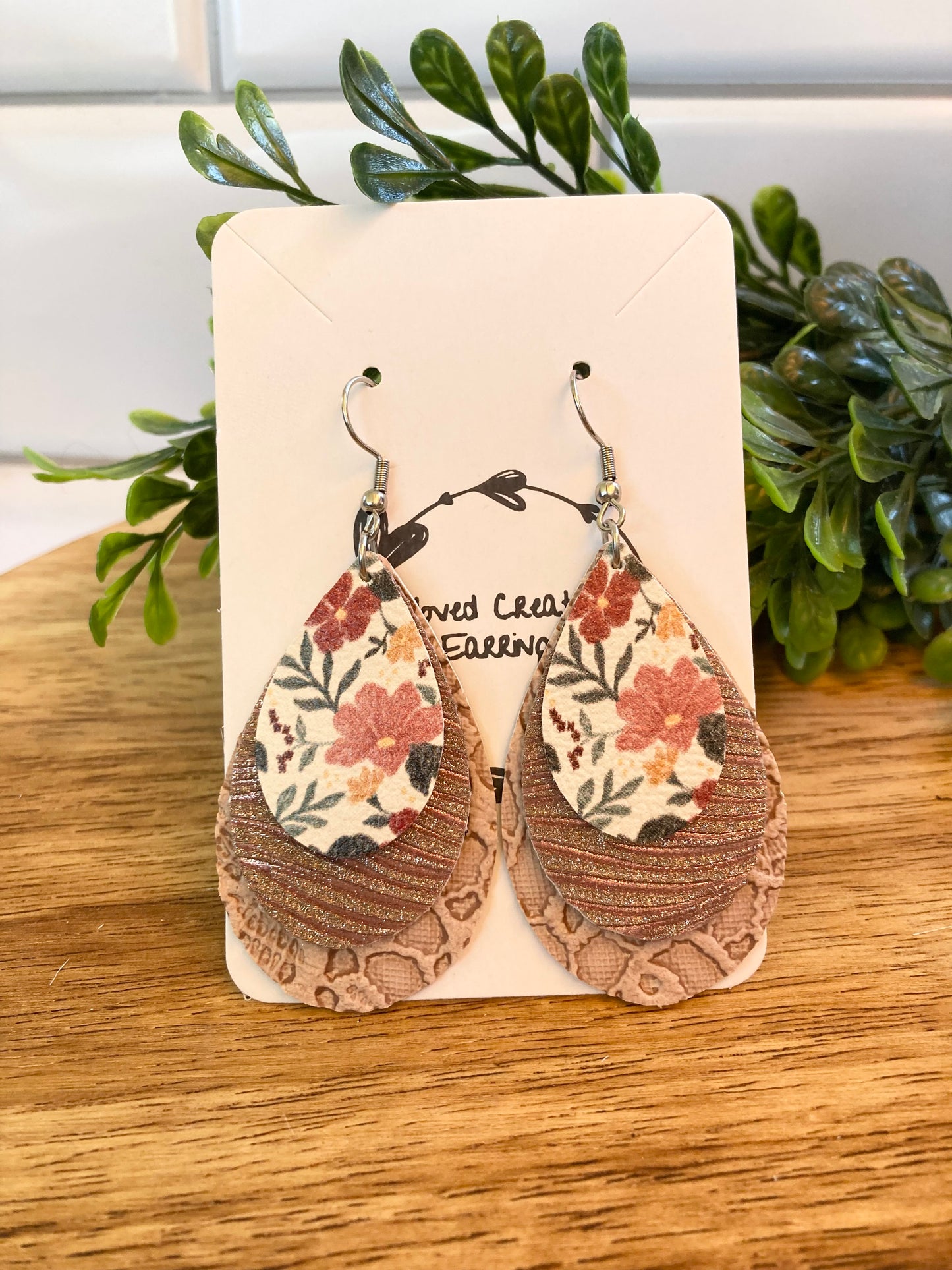 Floral teardrop Earrings