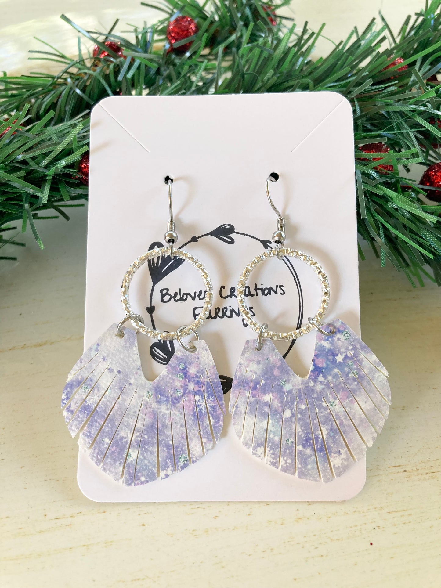 Fringe Snowflake Earrings