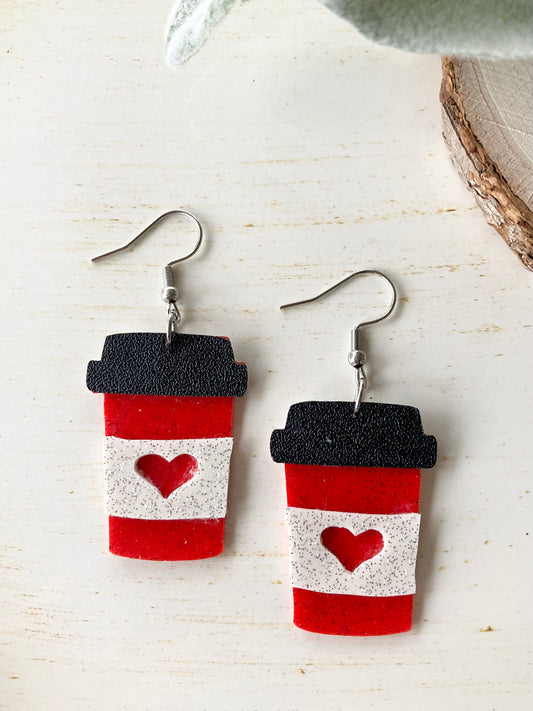 Love Coffee Earrings