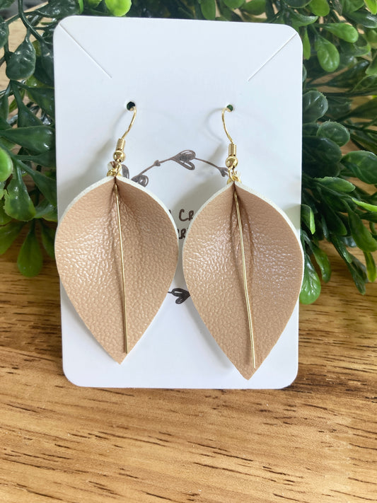 Pinched Gold Earrings