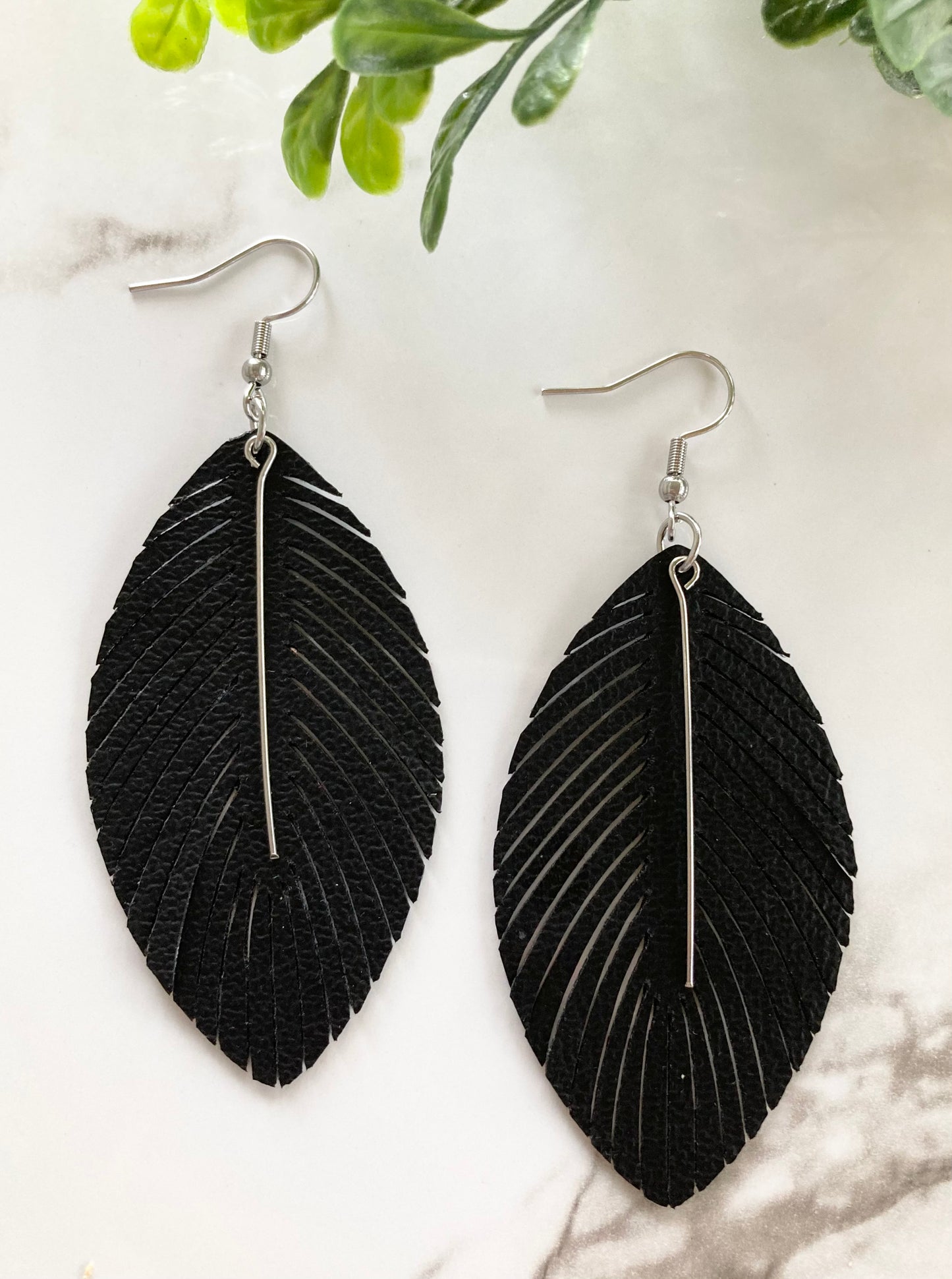 Black Fringe Earrings