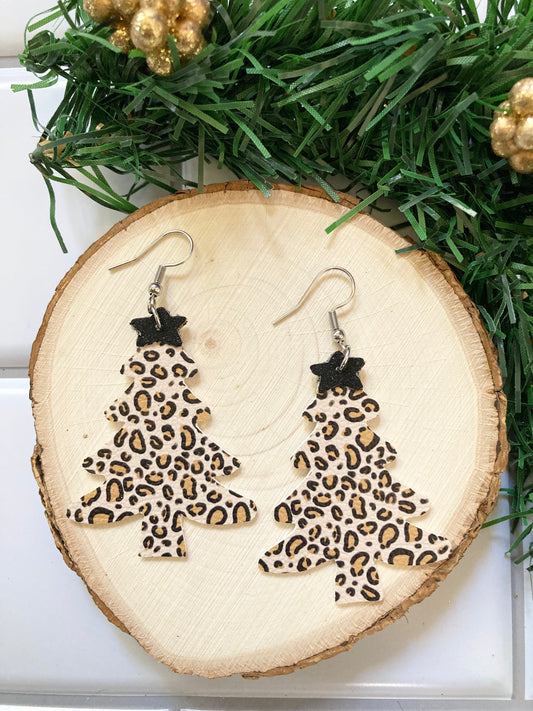 Leopard Tree Earrings
