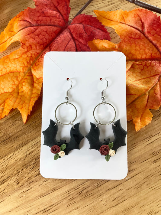 Clay Bat Earrings
