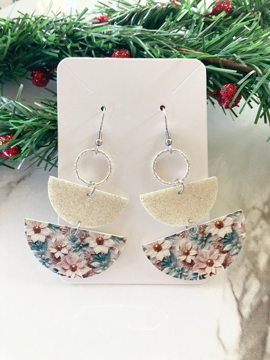 Winter Floral Earrings
