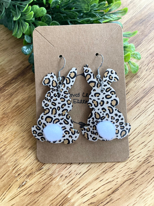 Leopard Bunny Earrings