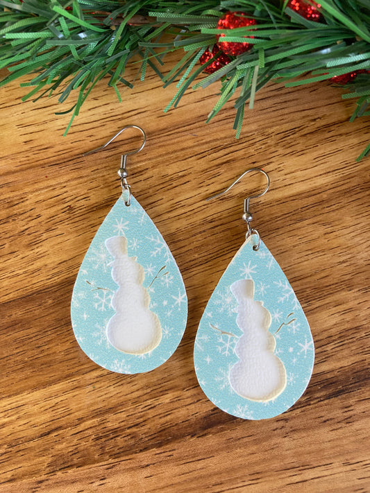 Snowman Earrings