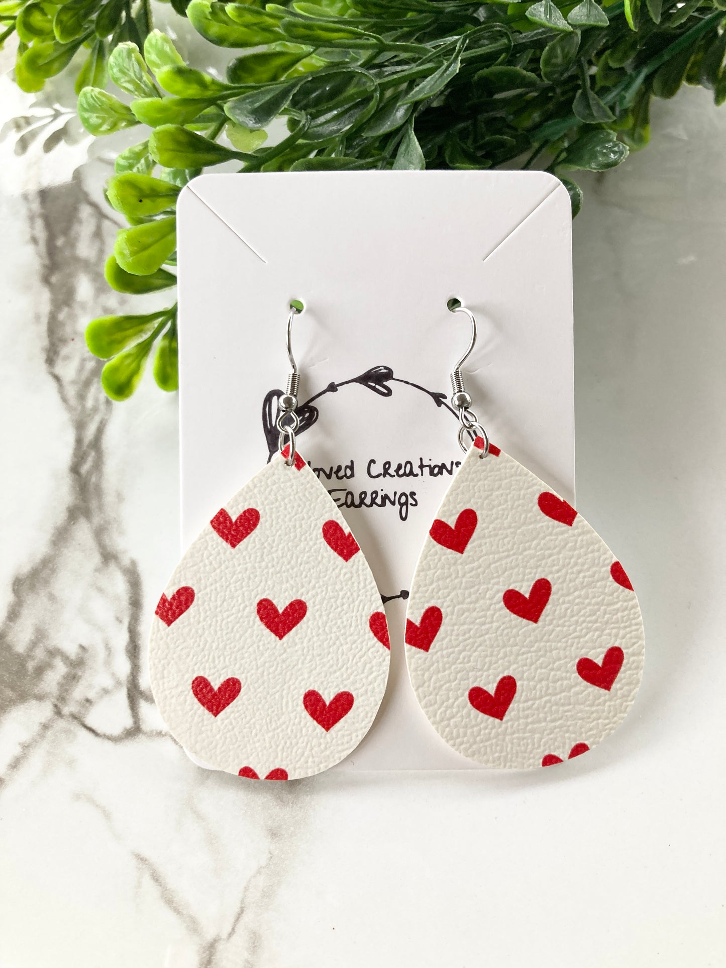 Red Heart Earrings