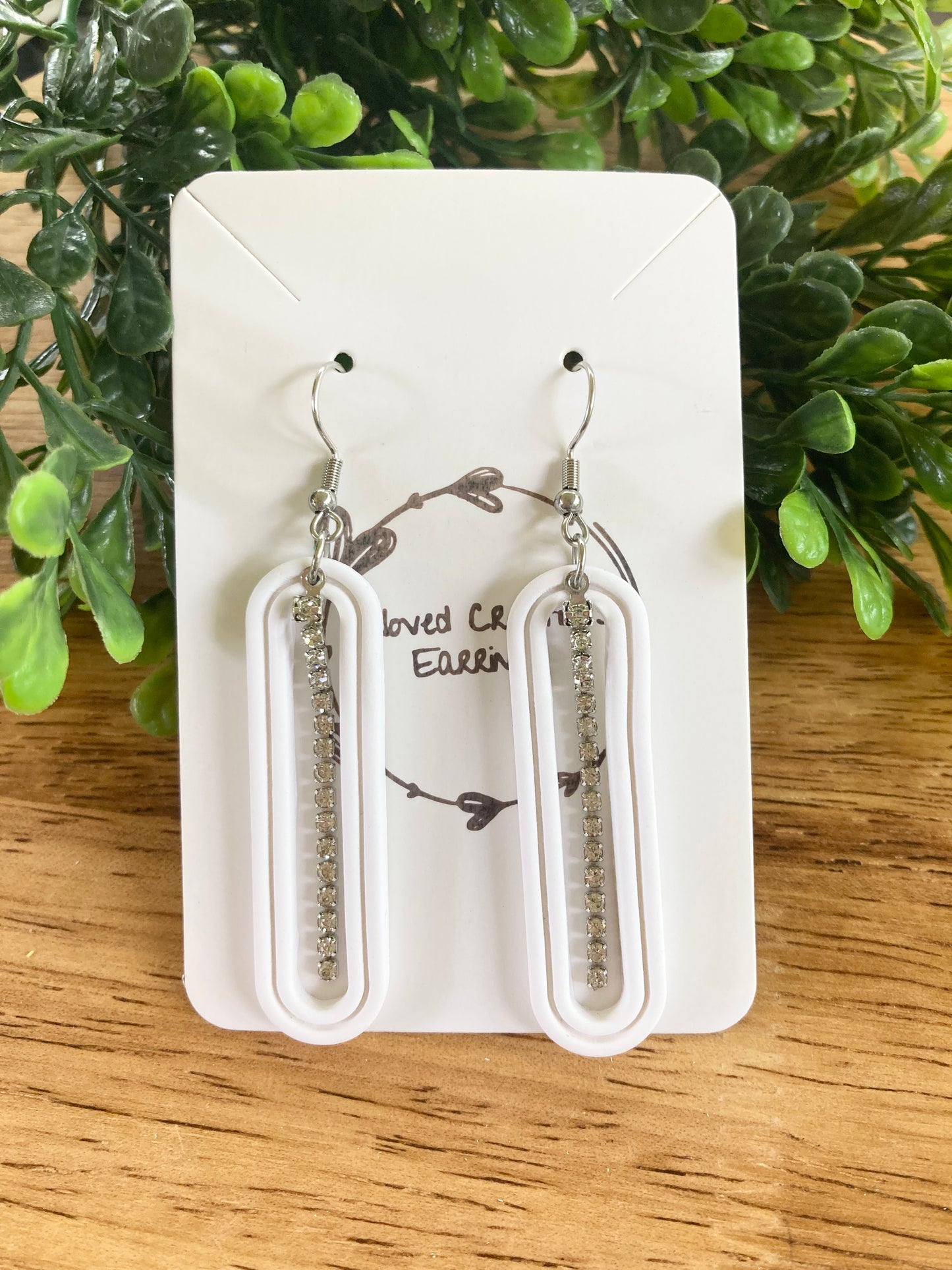 White Clay Earrings