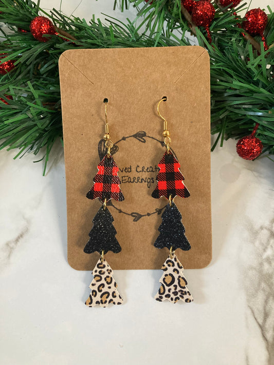 Buffalo Plaid and Leopard Trees