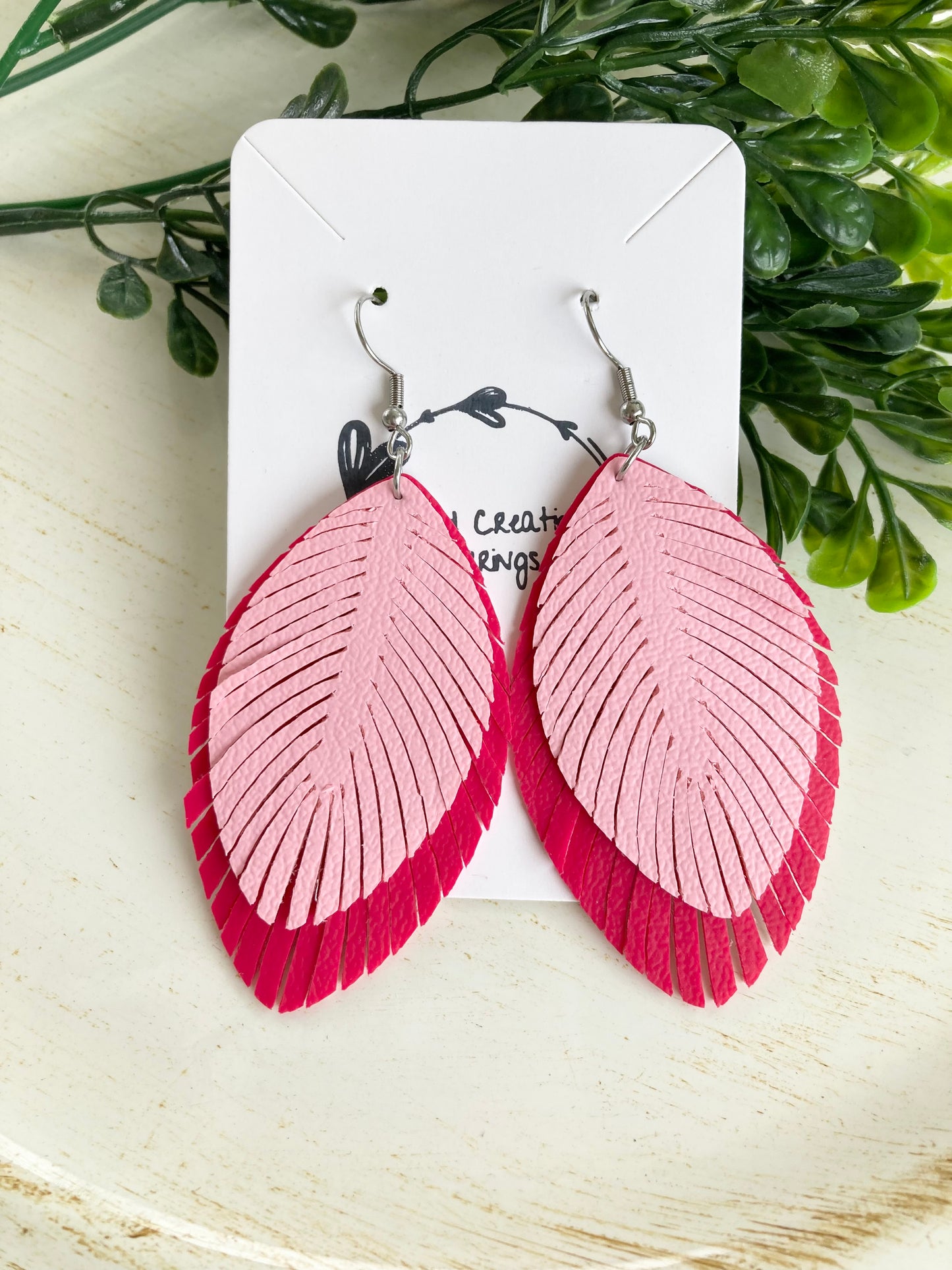 Valentines Day Fringe Earrings