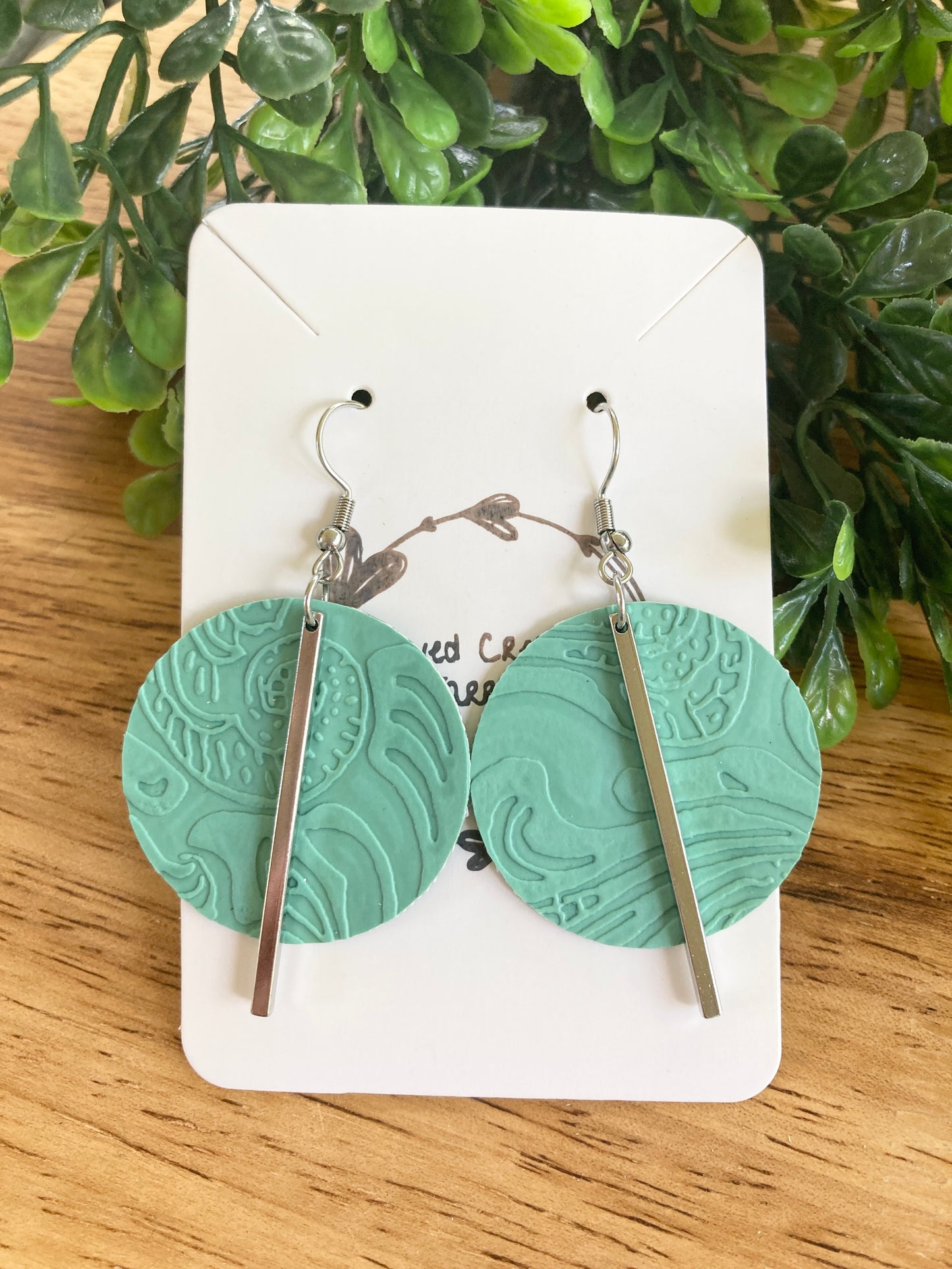 Texture Circle Earrings