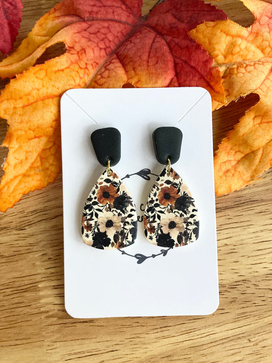 Clay Fall Floral Earrings