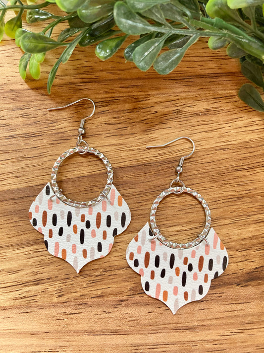 Hoop Boho Dashes Earrings