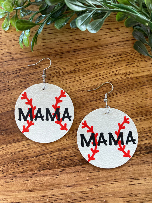 Baseball Mama Earrings