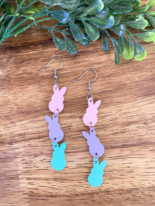 Marshmallow Bunny Earrings